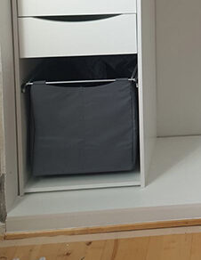 støykurv til garderobe