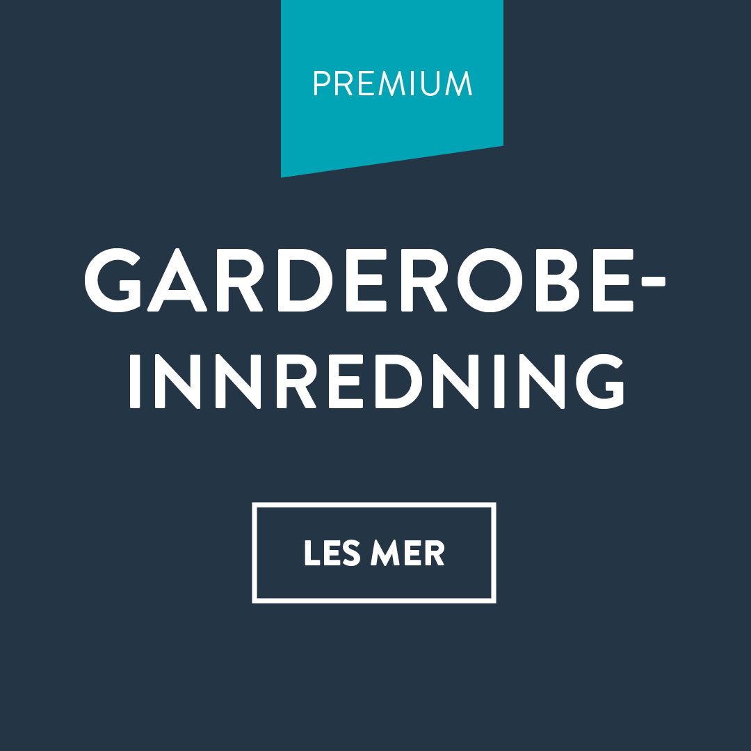 Innredning til garderoben skreddersydd etter behov