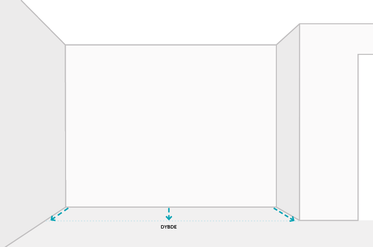 Ta riktige mål Dybde | Garderobemekka Slik måler du opp garderegarderoben, dybde